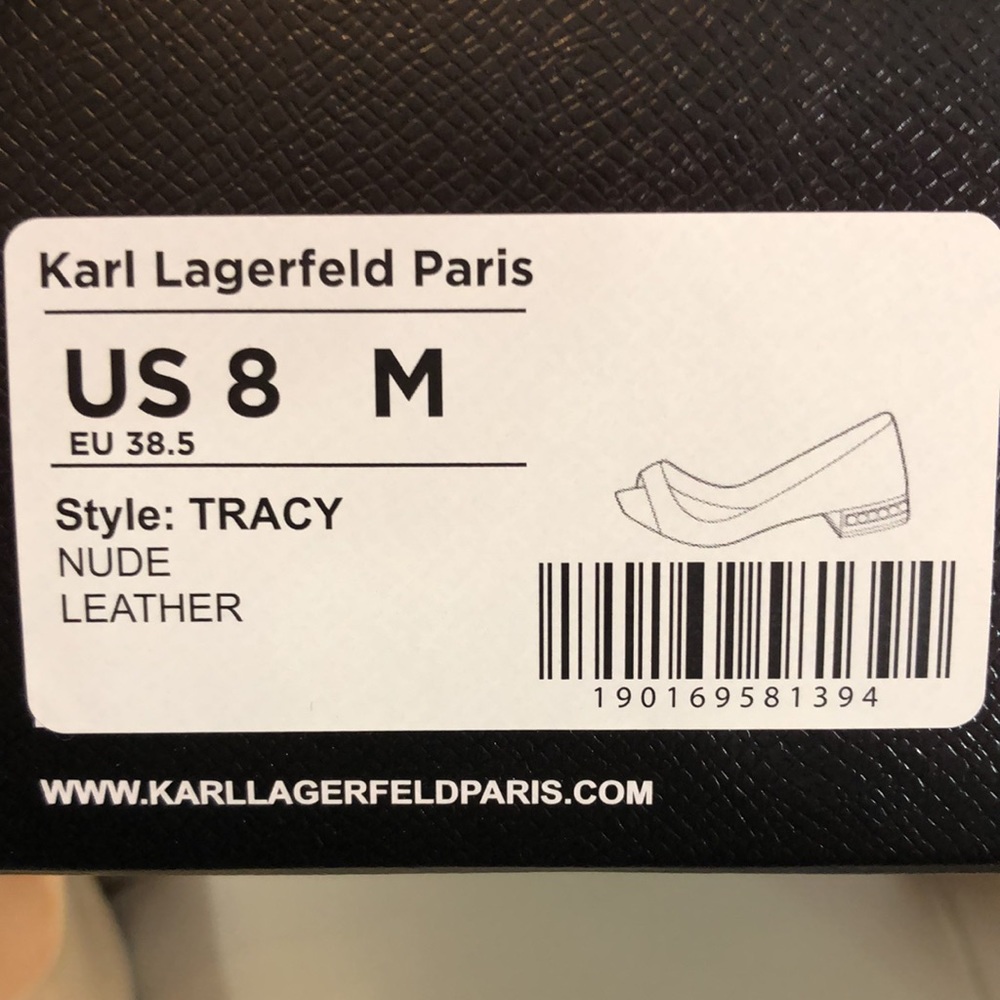 KL Nude leather/pearls shoes - Picture 9 of 11